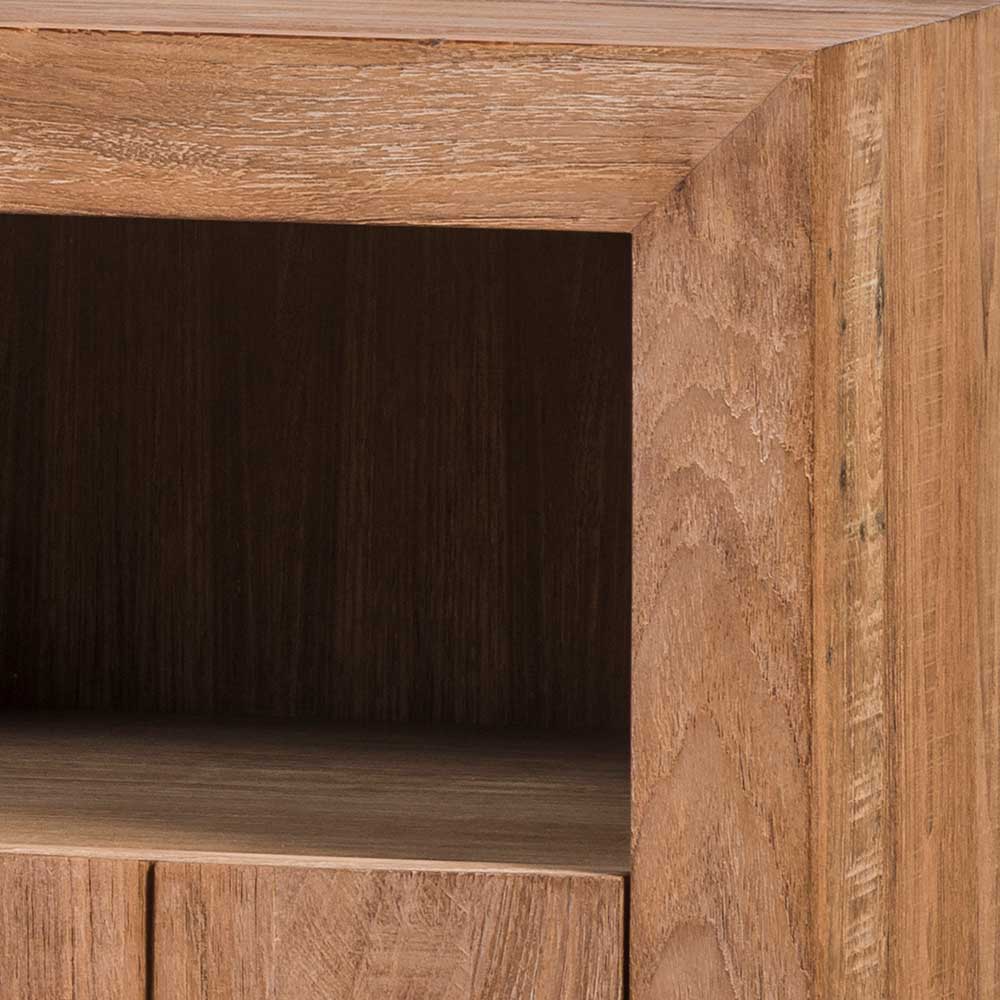 138x75x50 TV Kommode aus Teak Massivholz - Myons