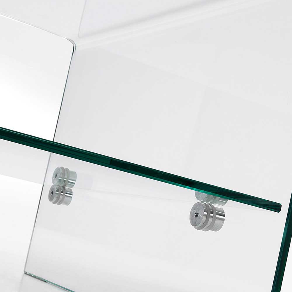 Wohnzimmer Glastisch mit Ablage - Delbra