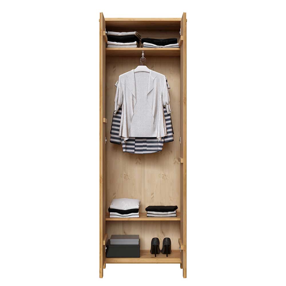 65x192x34 2-türiger Dielenschrank aus Kiefer - Etvina