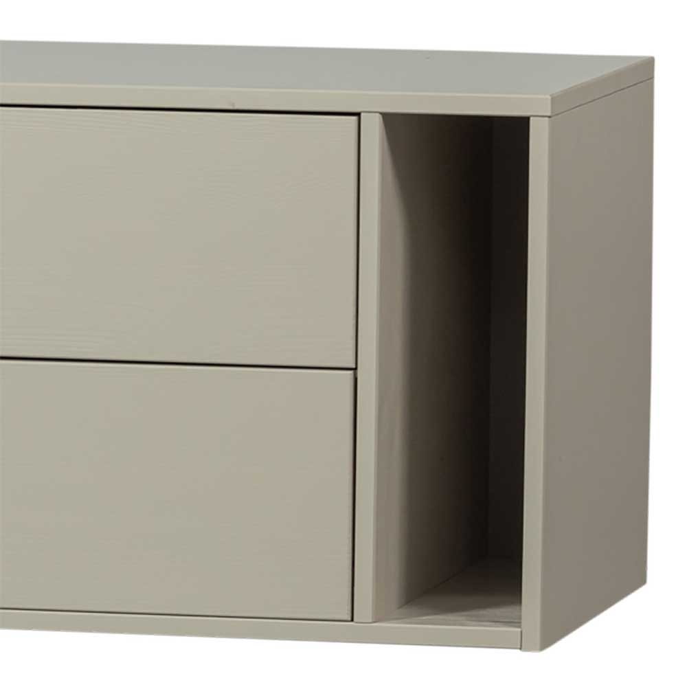 TV Lowboard in Hellgrau Kiefernholz - Prime