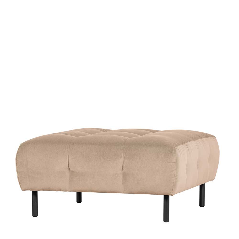 90x45x90 Polsterhocker in Cremefarben - Leoniara