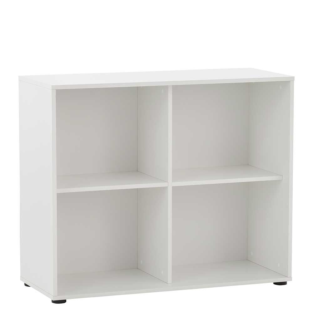 Weißer Aktenschrank mit sieben Fächern - Empire