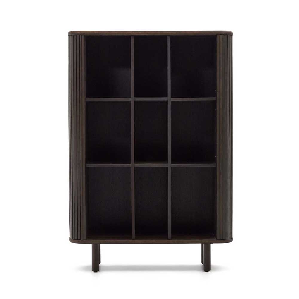 Retro Highboard mit Schiebetüren und Fächern - Tadaco