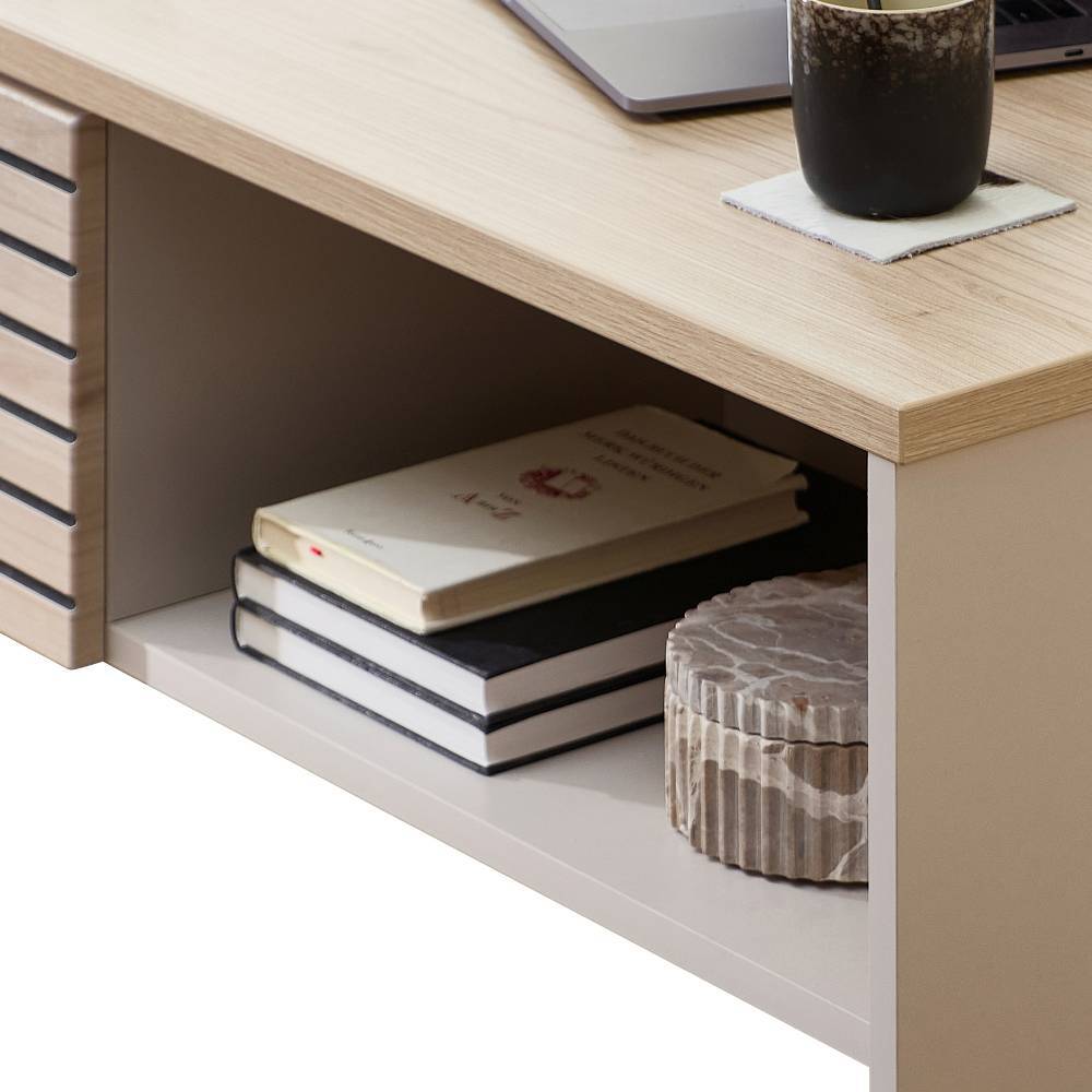 Wohnzimmer-Couchtisch in Holzoptik Eiche Hell - Rovigo