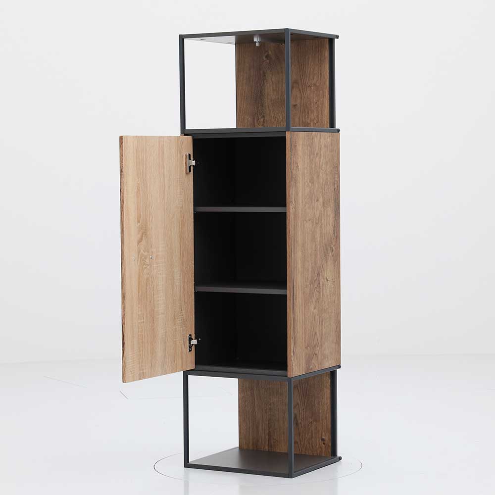 45x156x38 Regal mit Schrankfach Industrial - Xindus