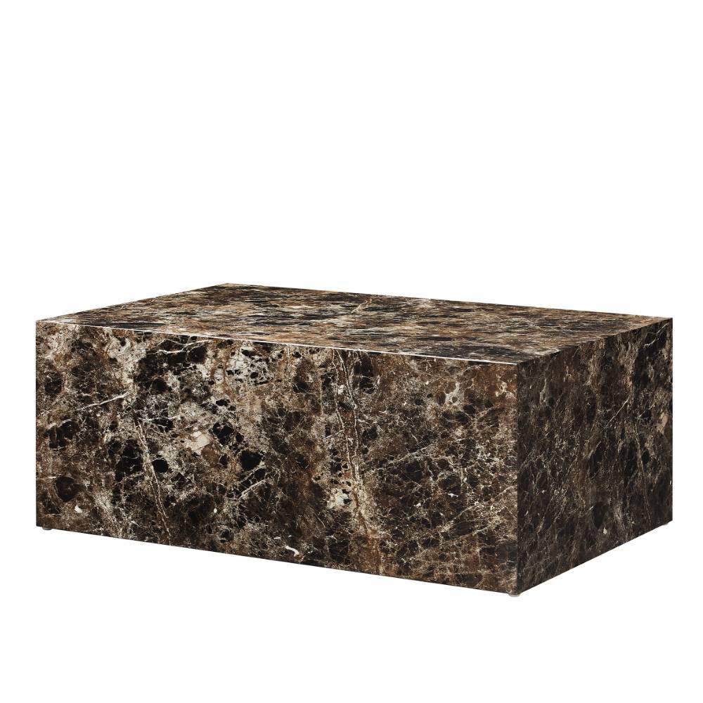 Marmoroptik Couchtisch im Quaderdesign - Merandes