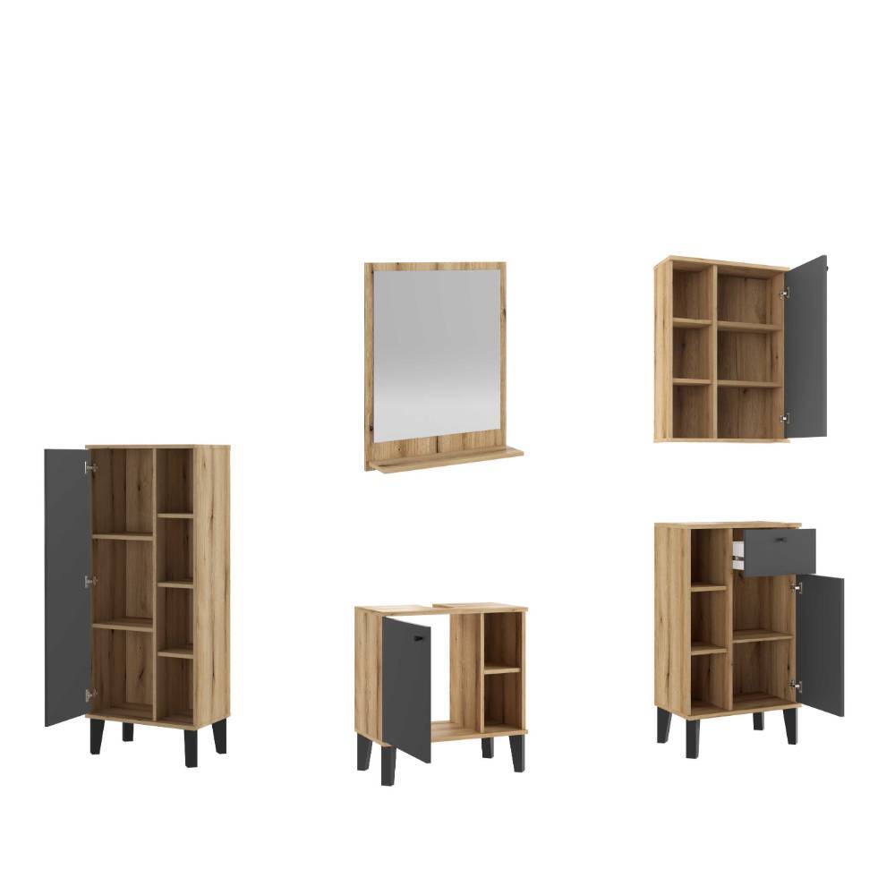 Badeinrichtung komplett modern - Niniana (fünfteilig)
