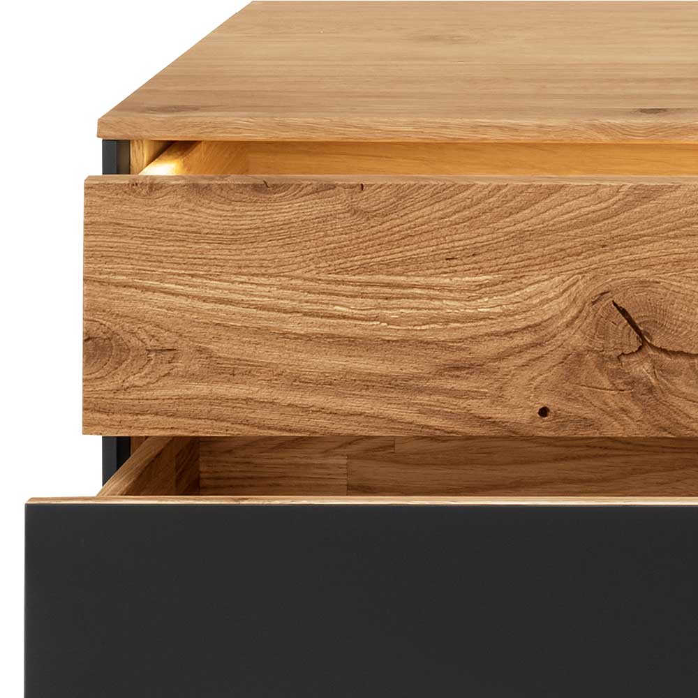 TV Board mit vier Schubladen & LED Licht - Viligrana