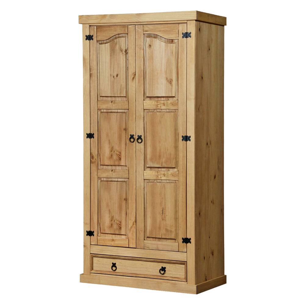 Massivholz-Kleiderschrank aus Kiefer - Unventra