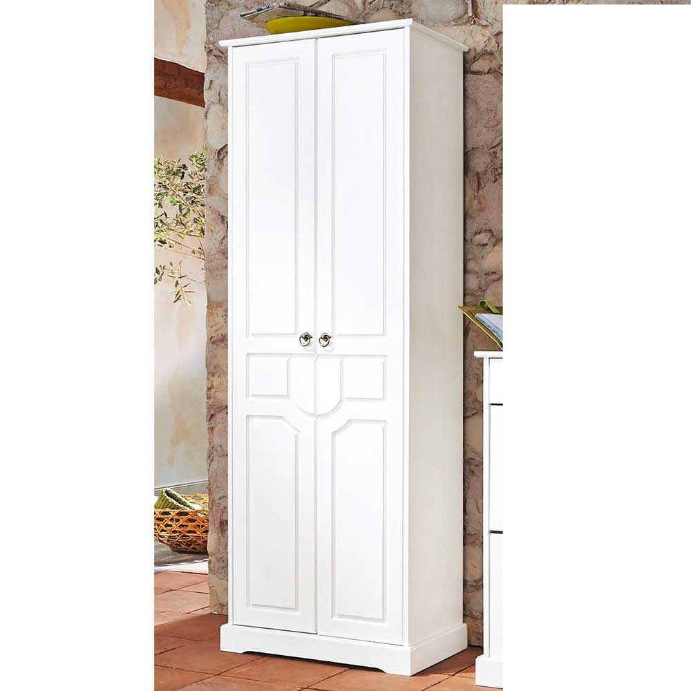 Weiße Flurmöbel im Landhausstil - Vesrav (dreiteilig)