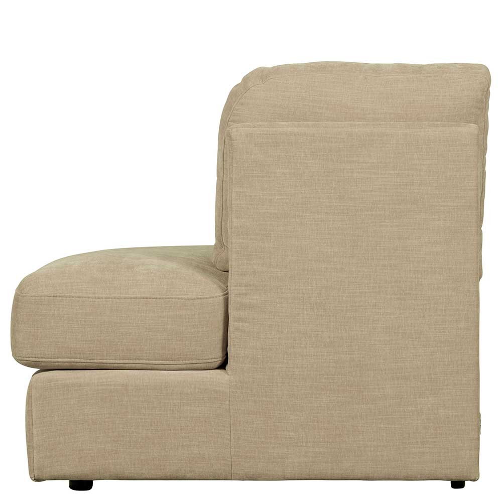 Sofamodul mit Rundung rechts in Beige - Mailan