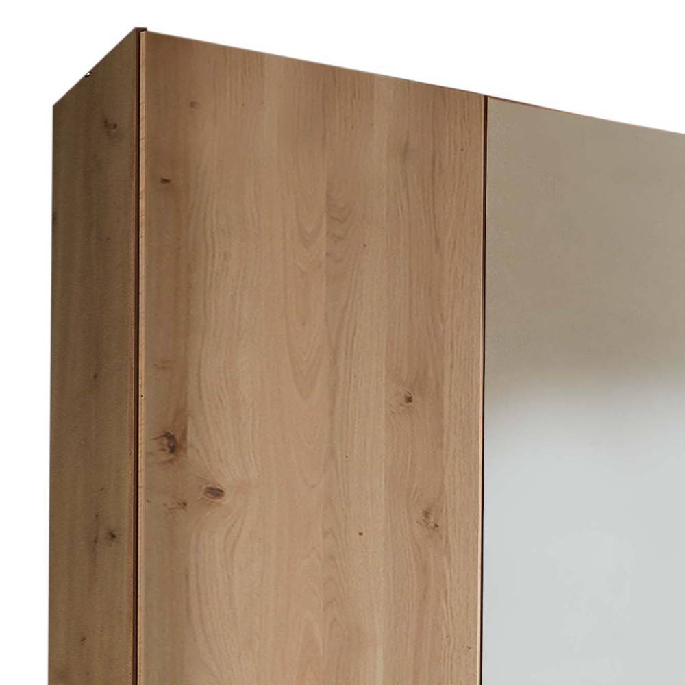 6-türiger Schlafzimmerschrank in Eiche Bianco - Yanicas