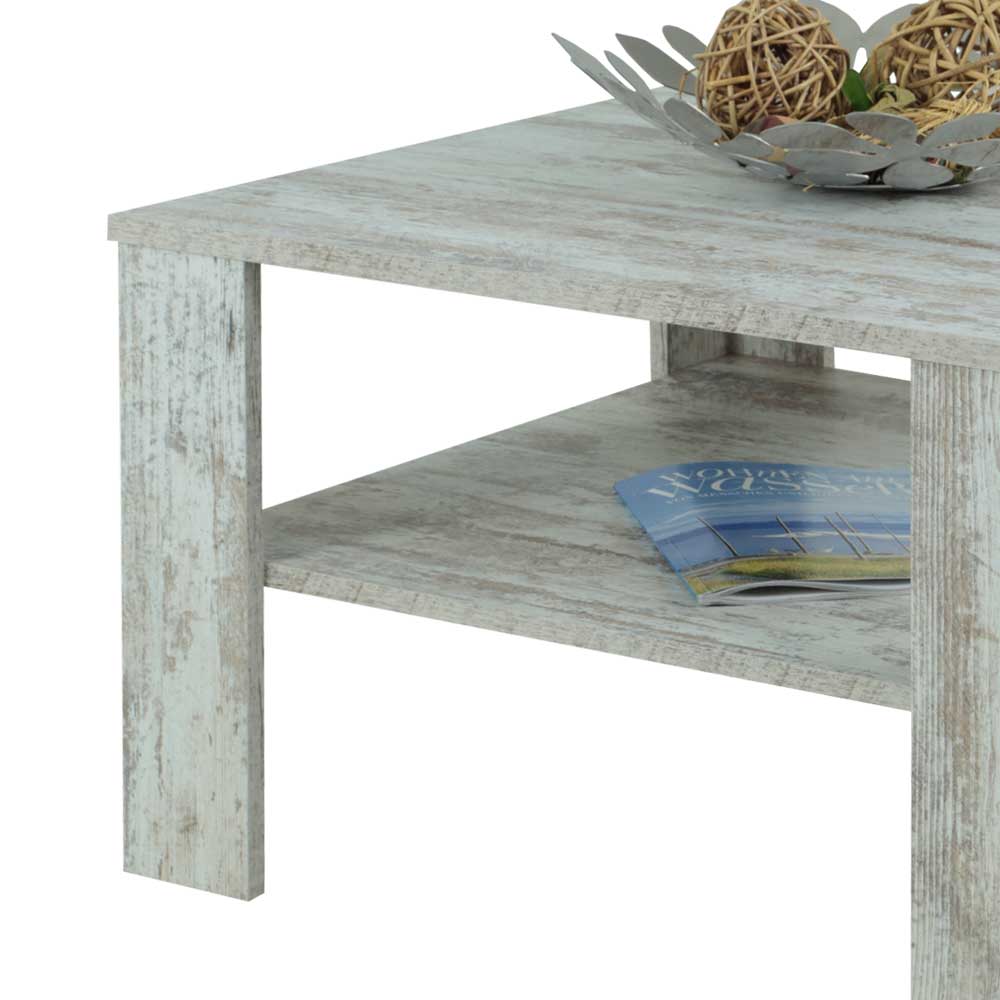 68x68 Quadrat Sofatisch Vintage Eiche - Kasaryn