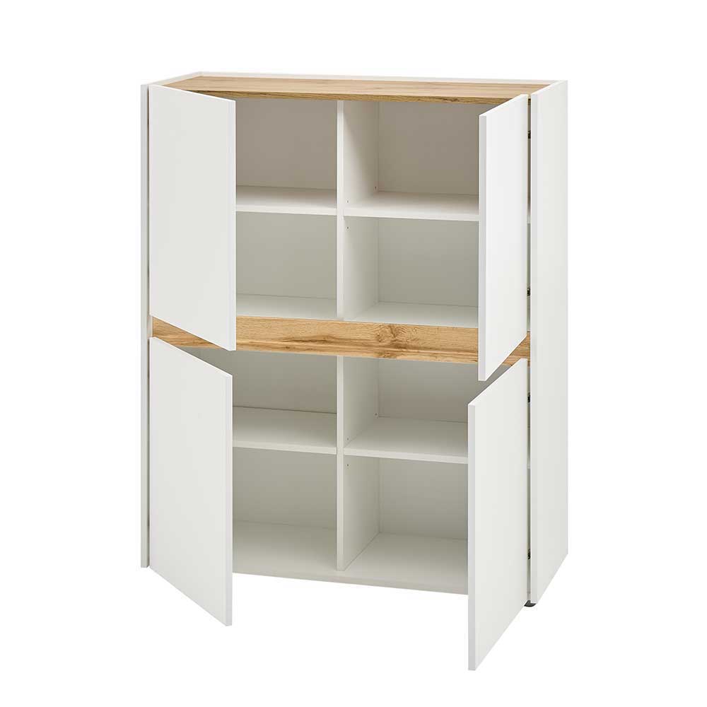 Wohnzimmer Anbauwand 340 cm breit - Nonessia (fünfteilig)