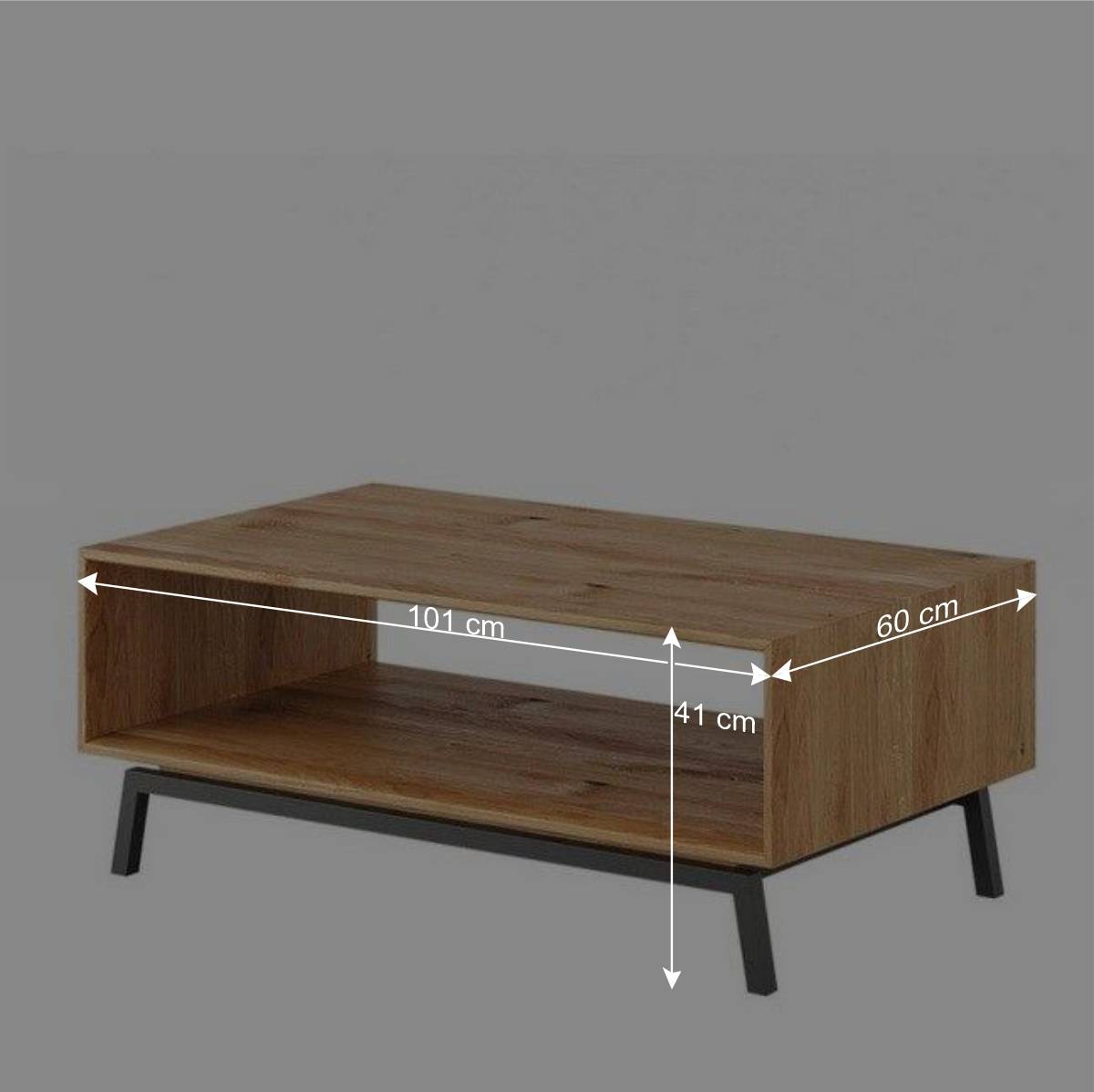 Sofatisch mit Stauraum Fach - Fabiella