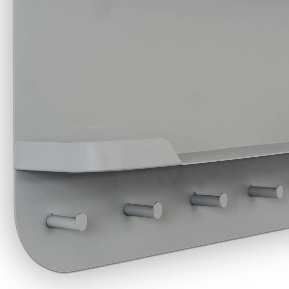 Hängegarderobe in Grau Metall - Dexter