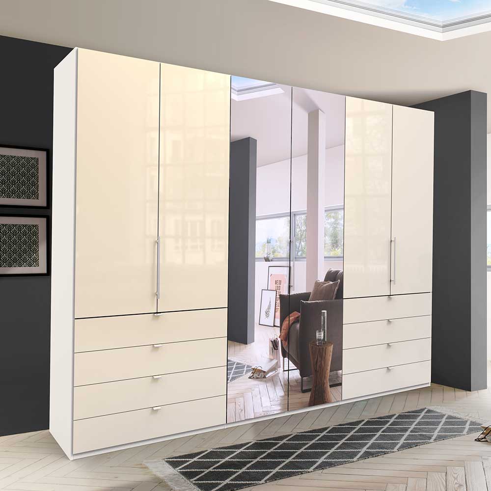Falttüren Kleiderschrank mit Spiegeln - Zidarie