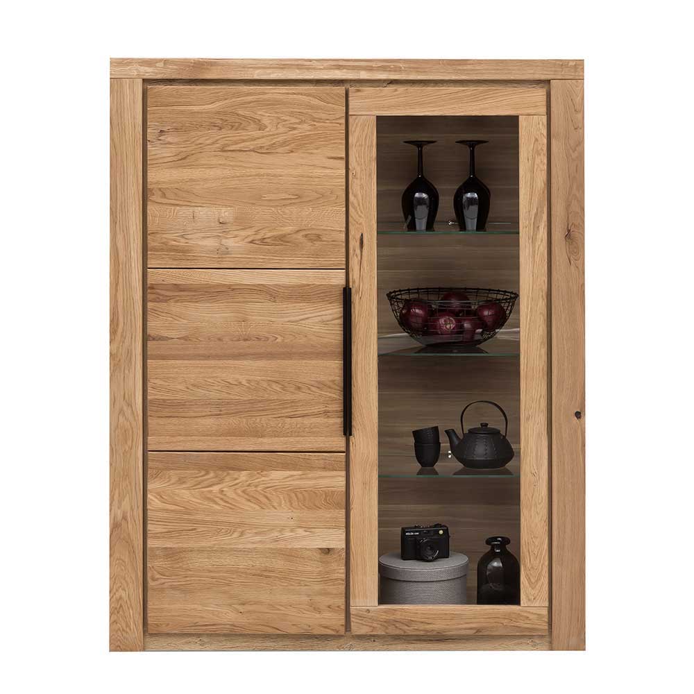 Wohnzimmer Anbauwand teilmassiv - Nelenia (vierteilig)