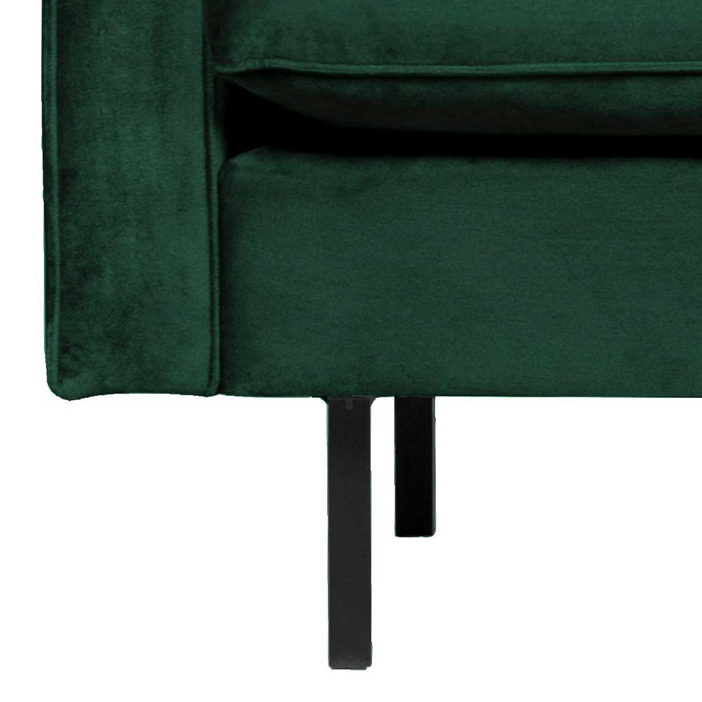 Kantiger Polstersessel in Grün Velvet - Distroit