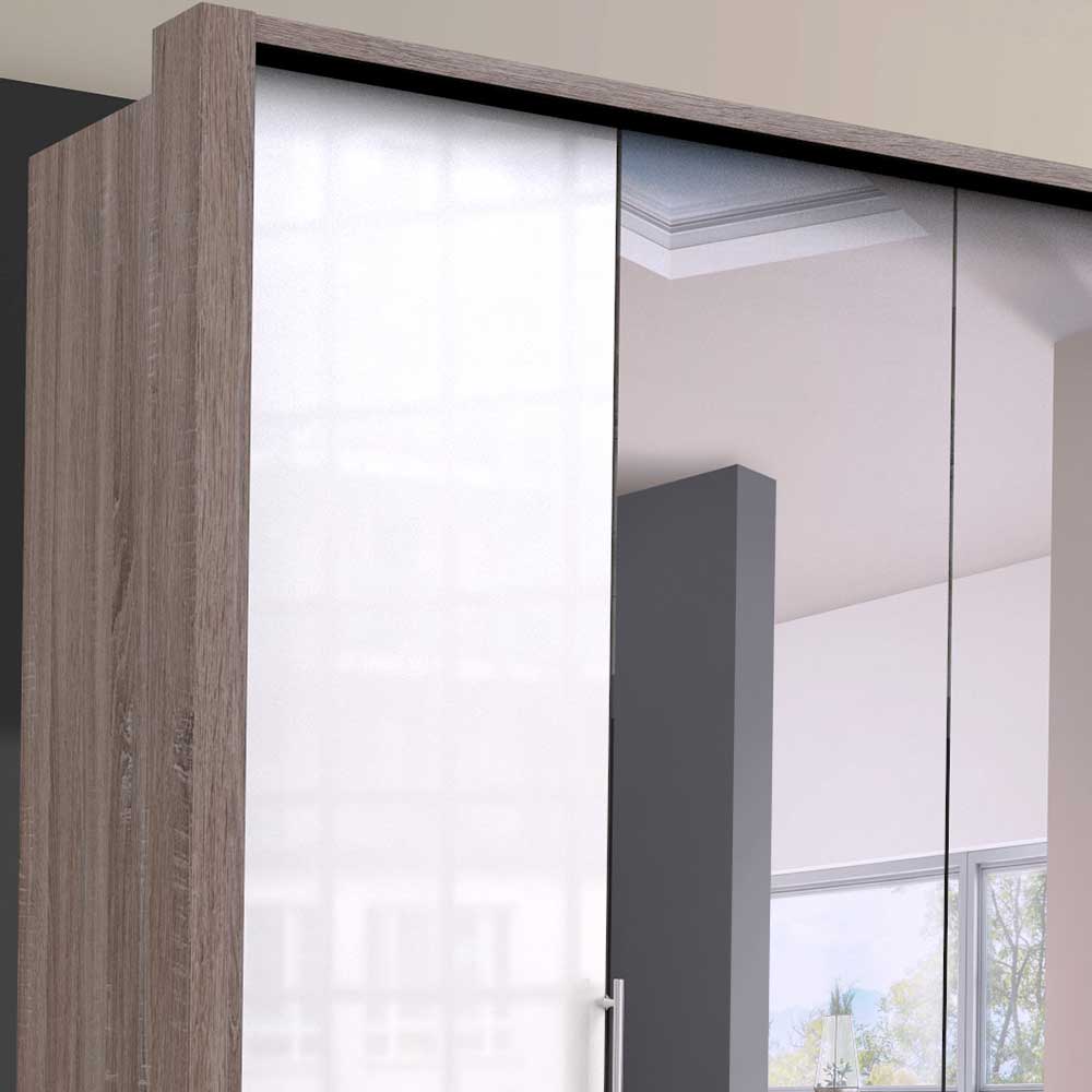 2-türiger Schlafzimmerschrank mit Spiegel - Empresian