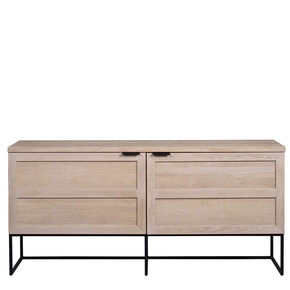 160x75x41 White Wash Kommode aus Eiche - Myras I