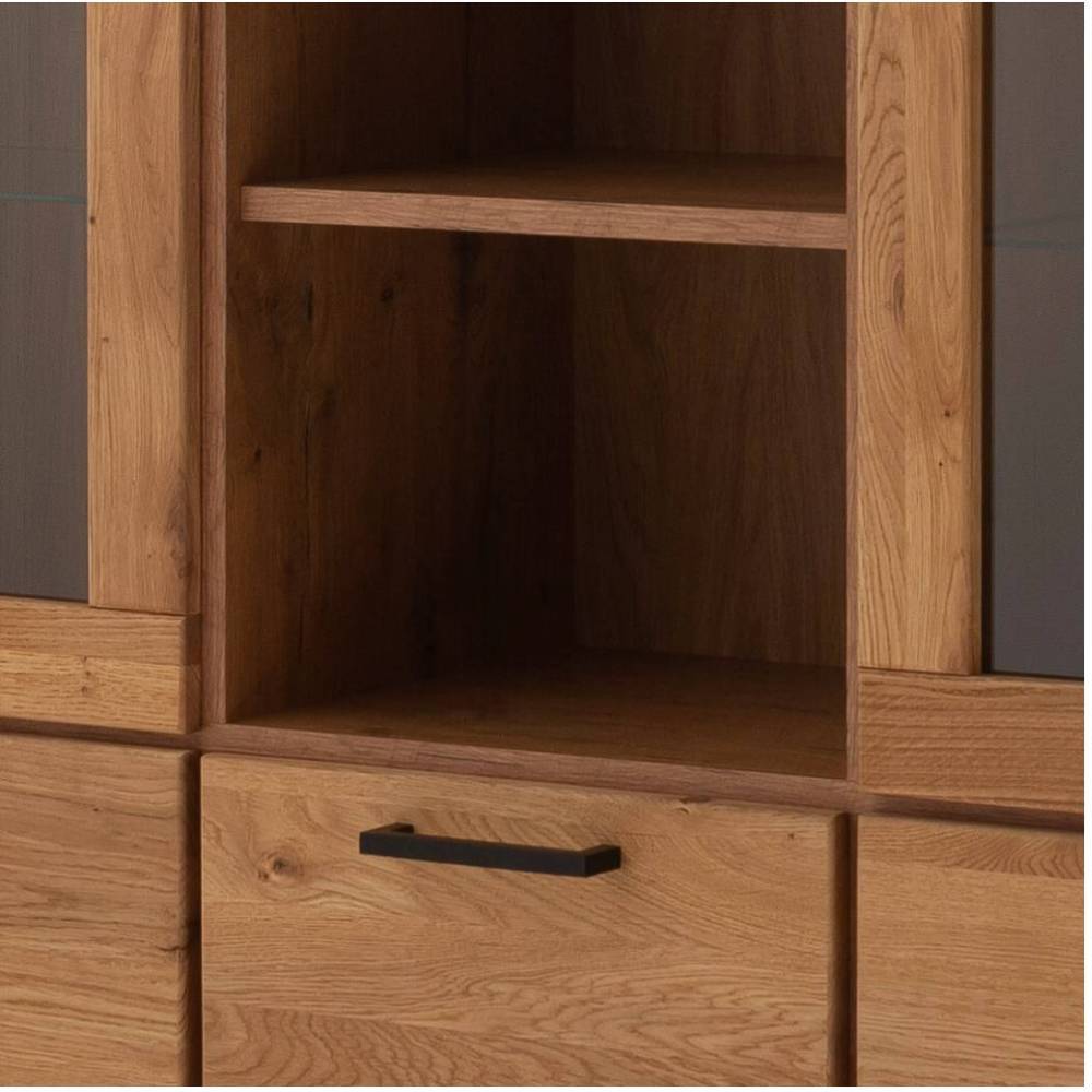 Highboard Vitrine in Wildeiche - Scarlett