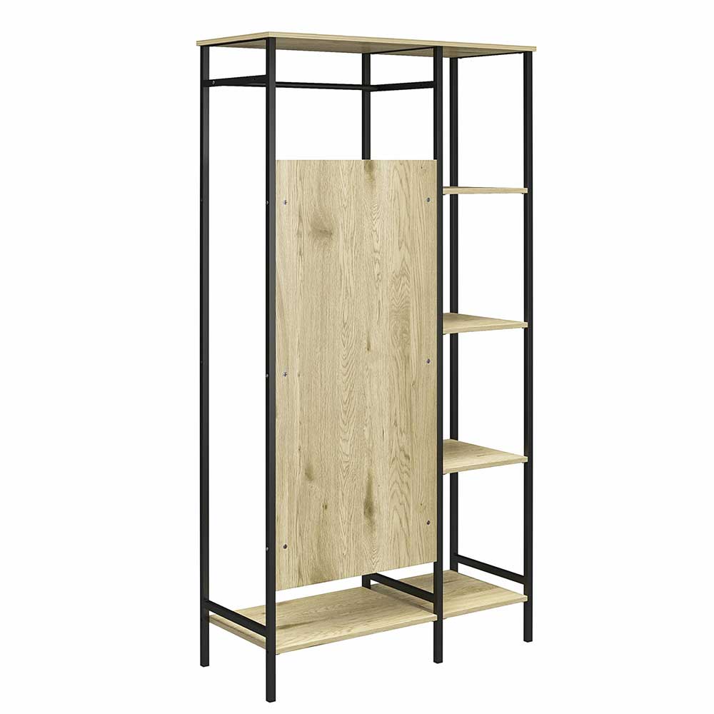 Stehende Garderobe in Holzoptik Natur - Xaidon