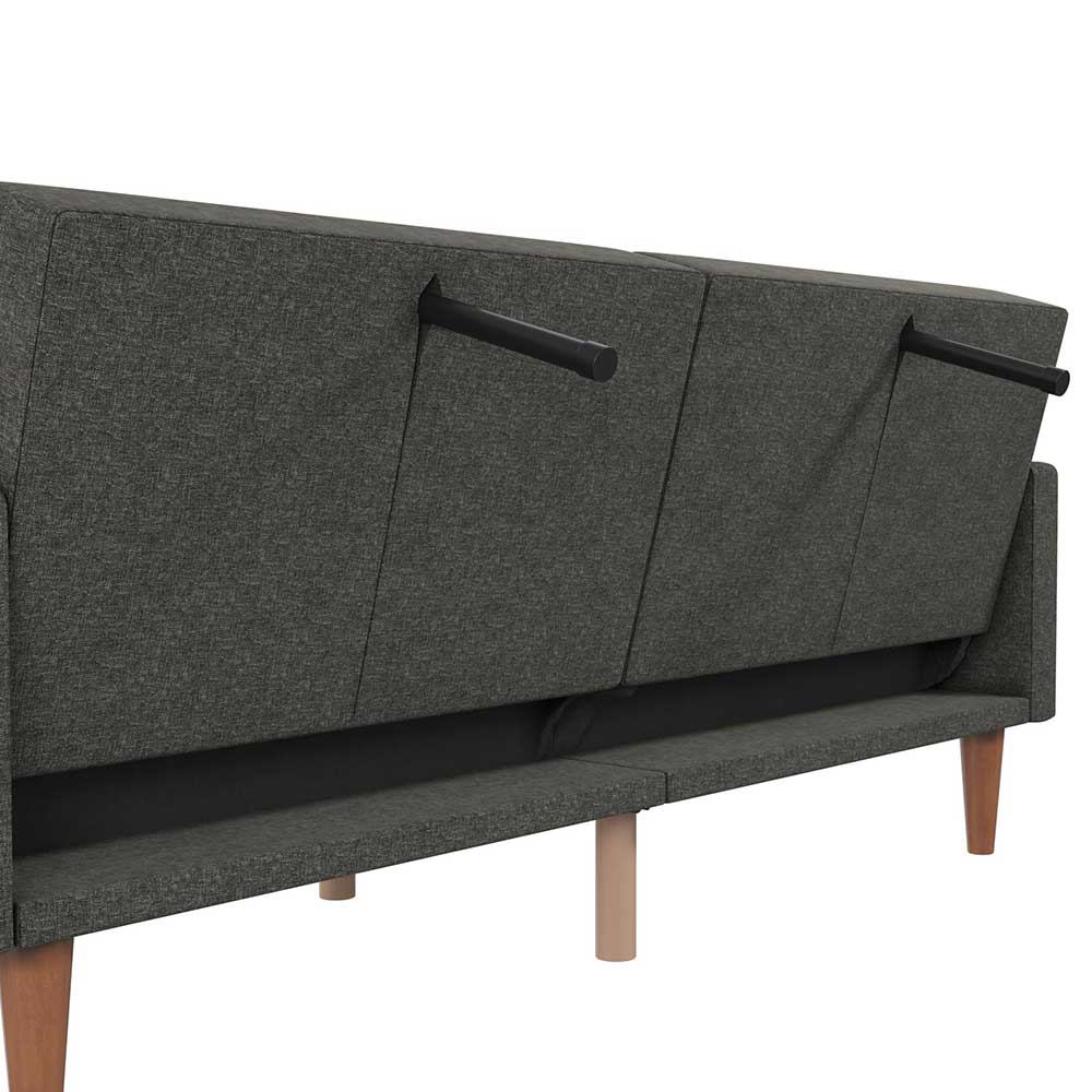 Schlafcouch in Grau Stoffbezug - Croadiva