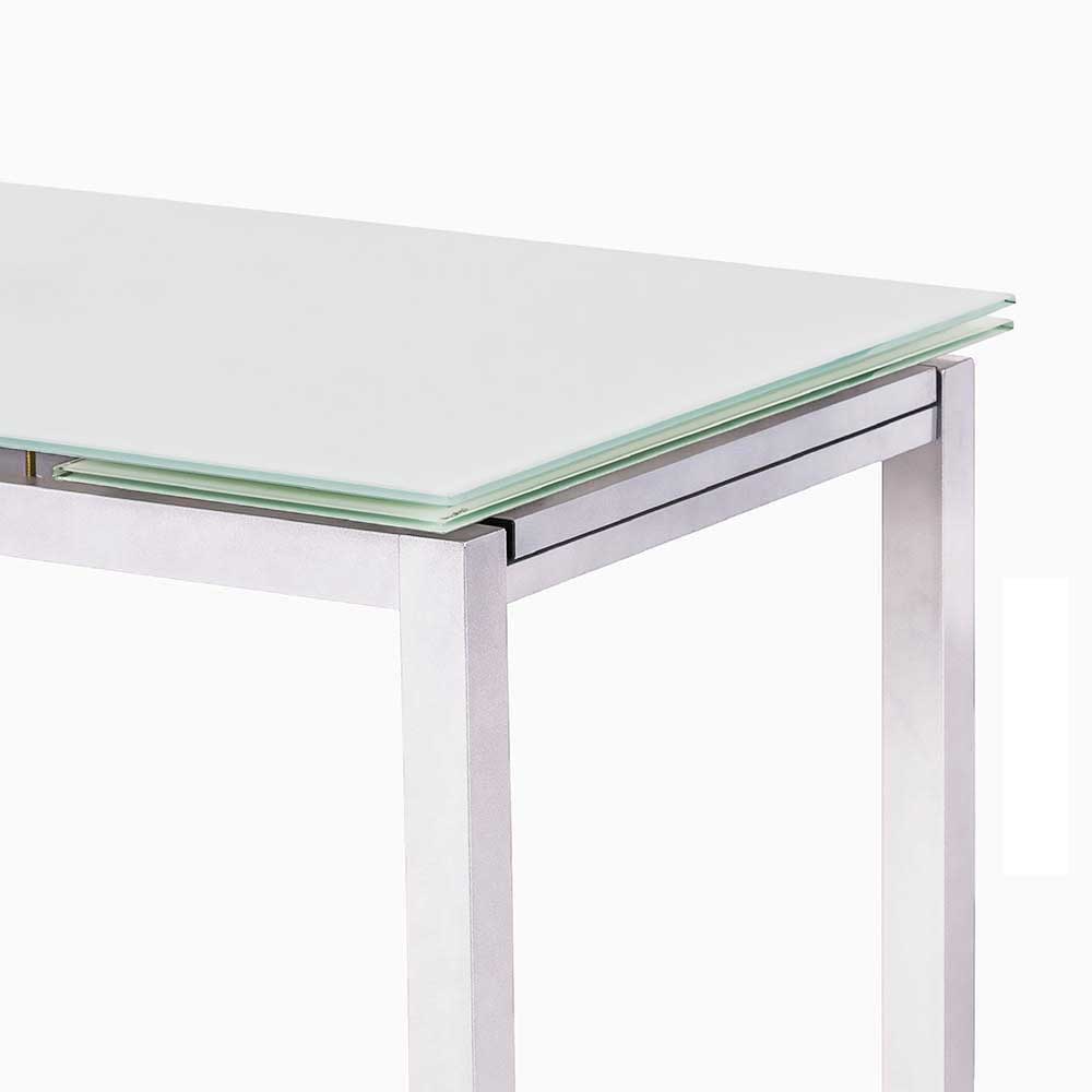 Verlängerbarer Tisch Belfast in Glas