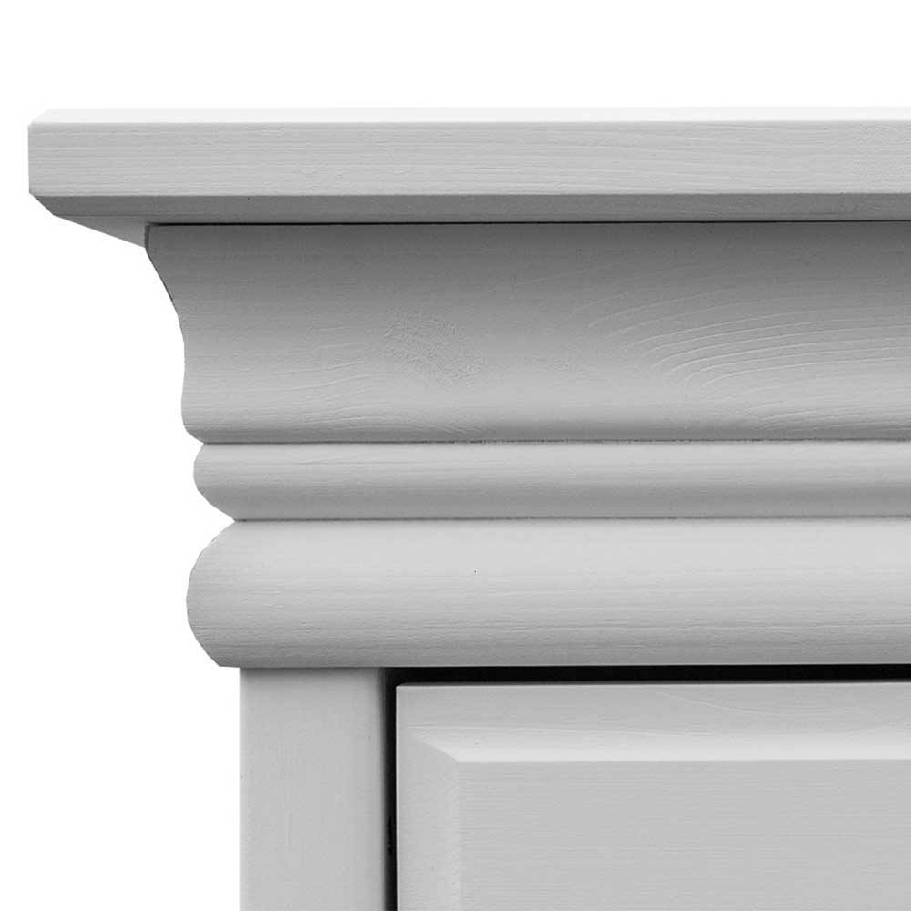 4-türiger Landhausschrank in Weiß - Presto