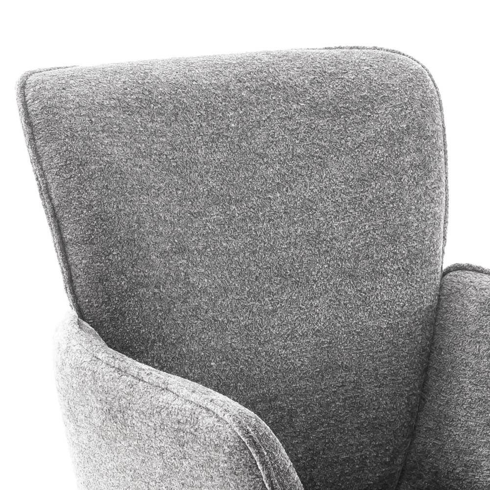 Drehbarer Tischsessel in Grau - Lavernes (2er Set)
