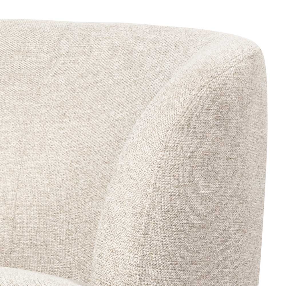 Drehsessel in Offwhite Webstoff - Alcarizora