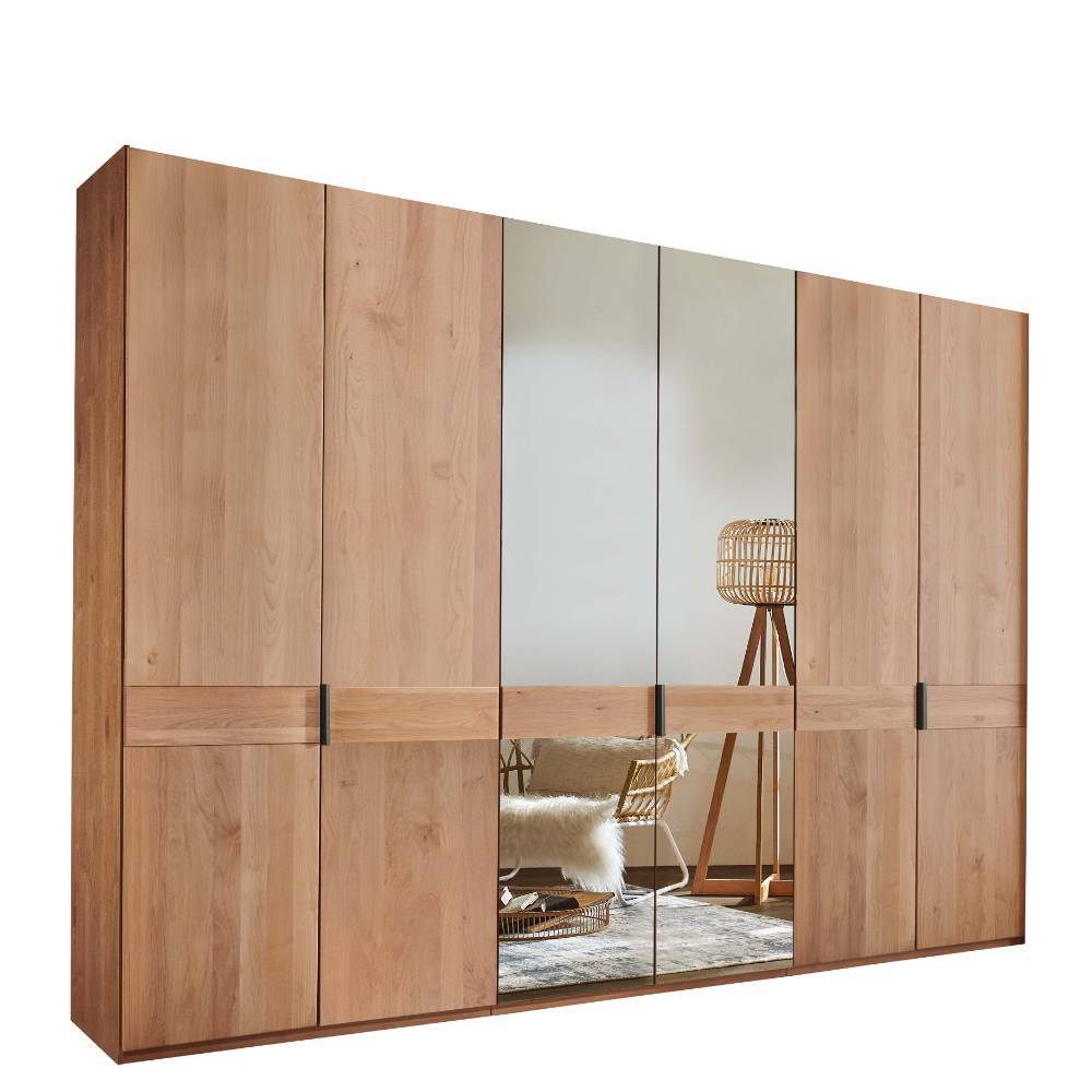6-türiger Kleiderschrank in Erle teilmassiv - Murray