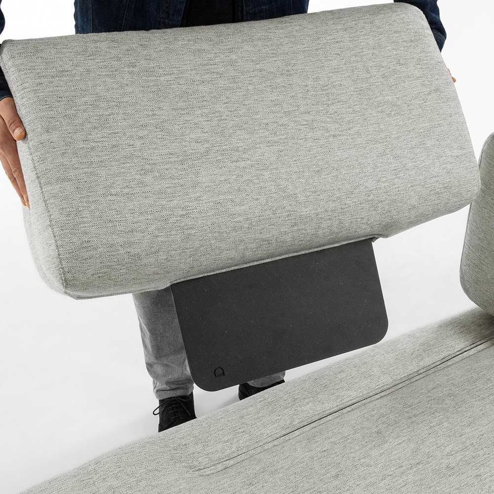 2-Sitzer Sofa mit Tisch & Armlehne - Adaliz