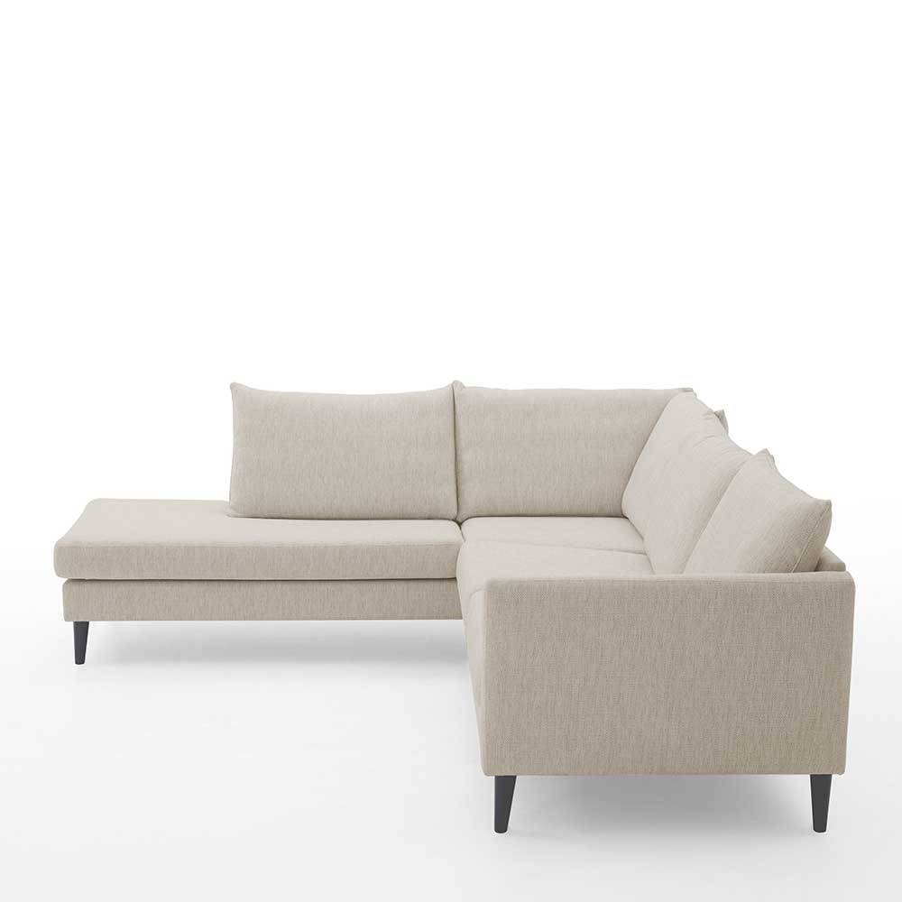 Moderne Eckcouch in Creme - Bentema
