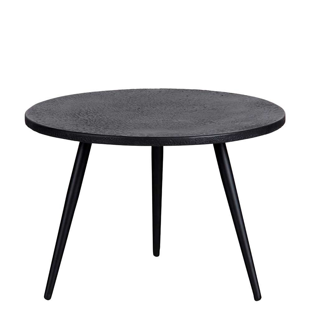 Schwarze Beistelltische modern - Toprino (zweiteilig)