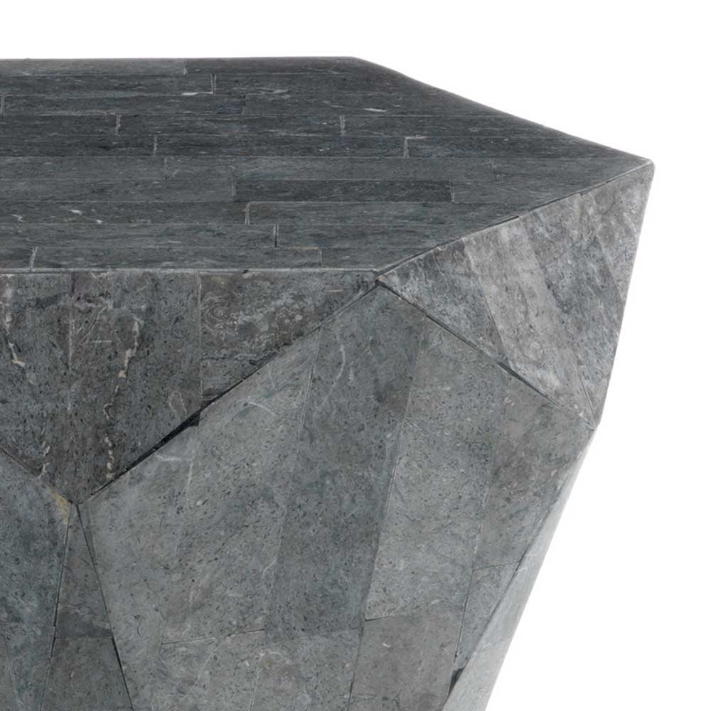 Kleiner Sofatisch Jateina aus Stein Grau