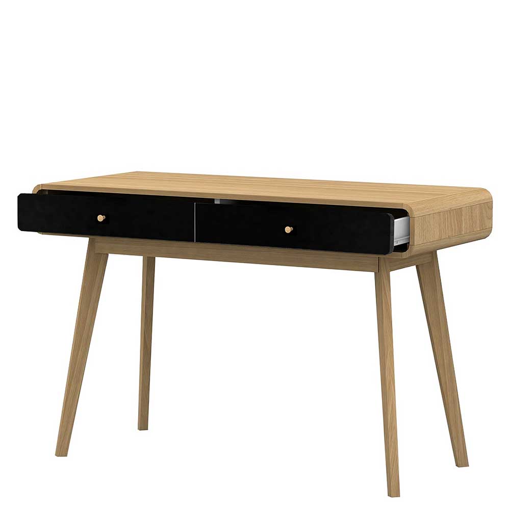Moderner Schreibtisch in Schwarz & Eiche - Sondros