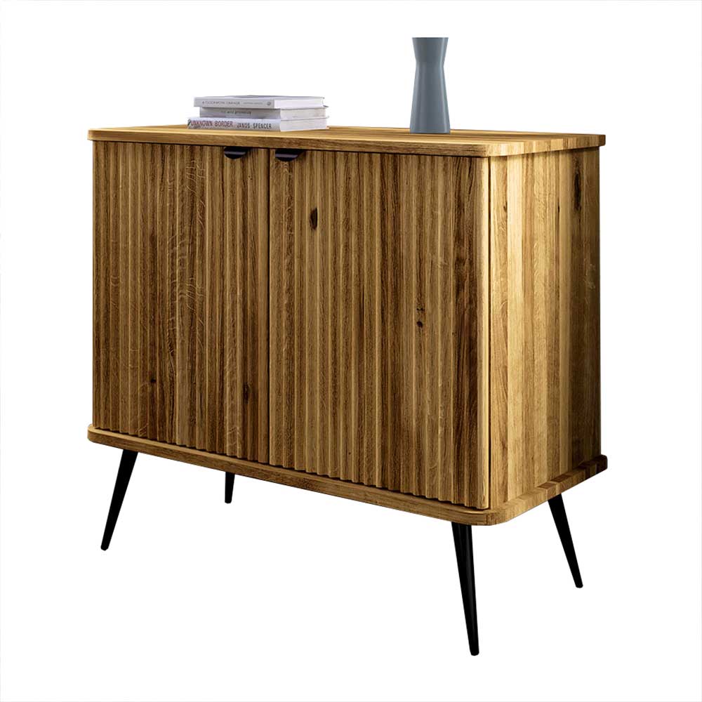 Designkommode mit zwei Türen aus Wildeiche - Casarius