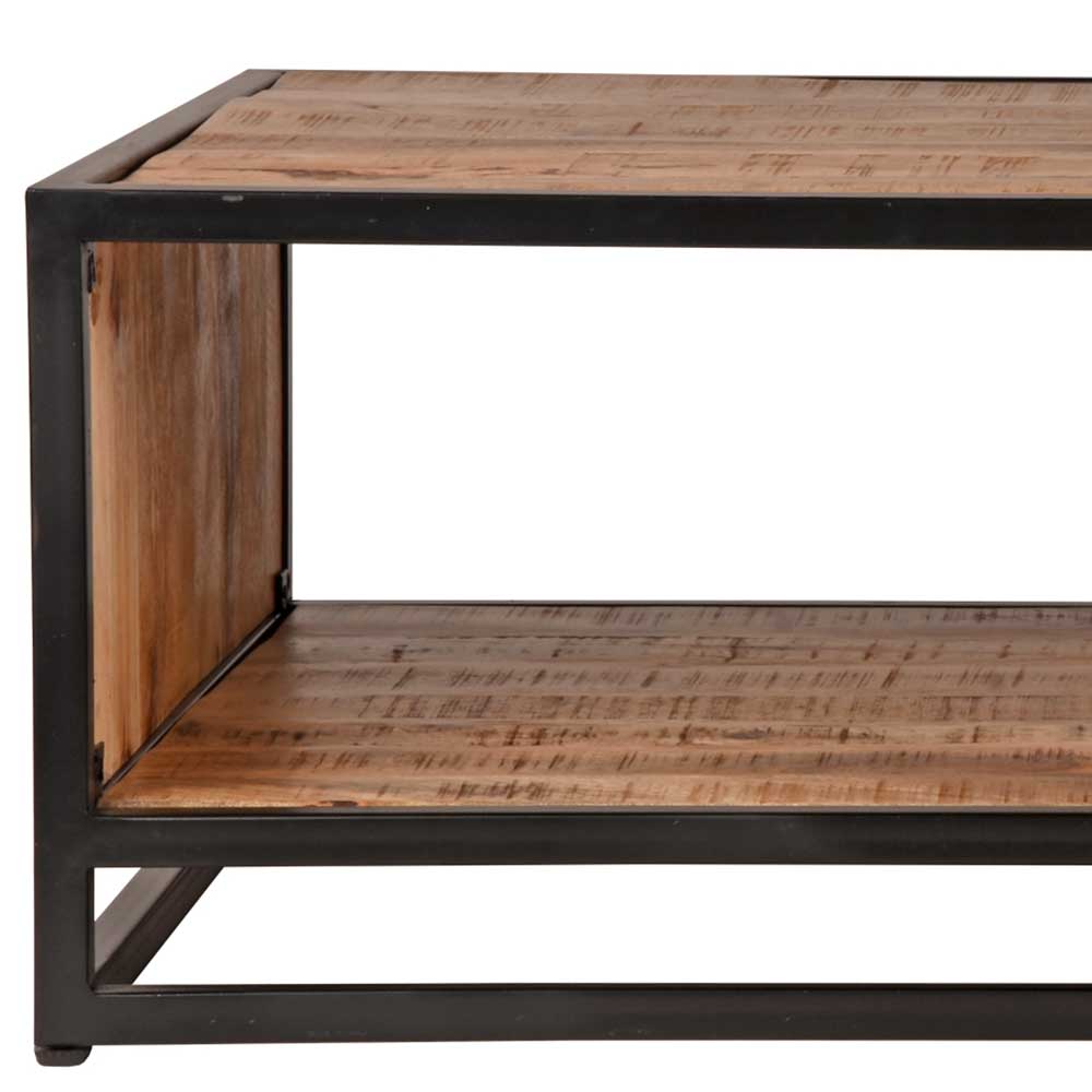Industrial Couchtisch mit 2 Schubladen & Fach - Piatrasun