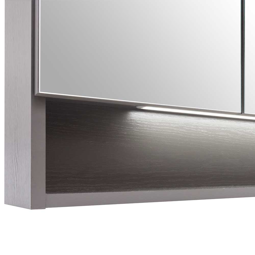 120cm Breiter 3D Spiegelschrank mit Ablagefach - Breznia