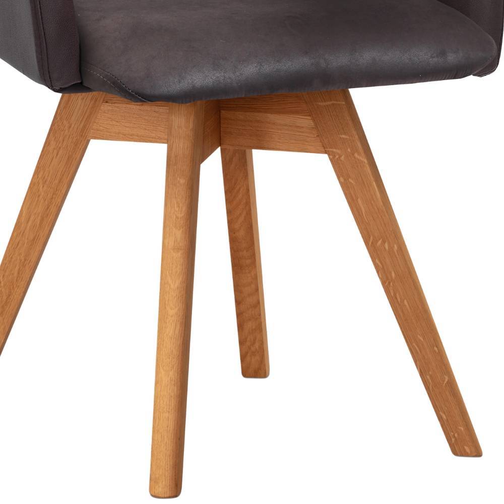 Drehbarer Esszimmerstuhl mit Armlehnen - Corabia