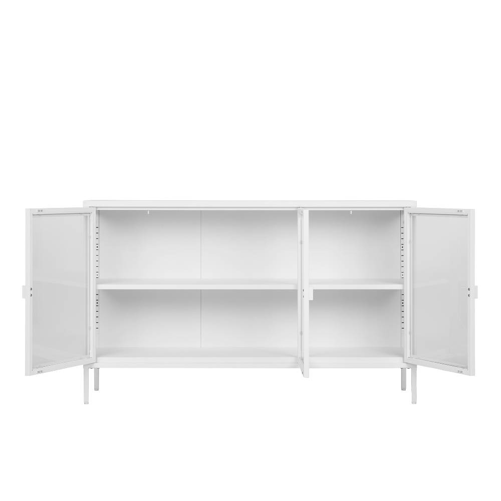 Sideboard-Vitrine in Weiß - Sancrez