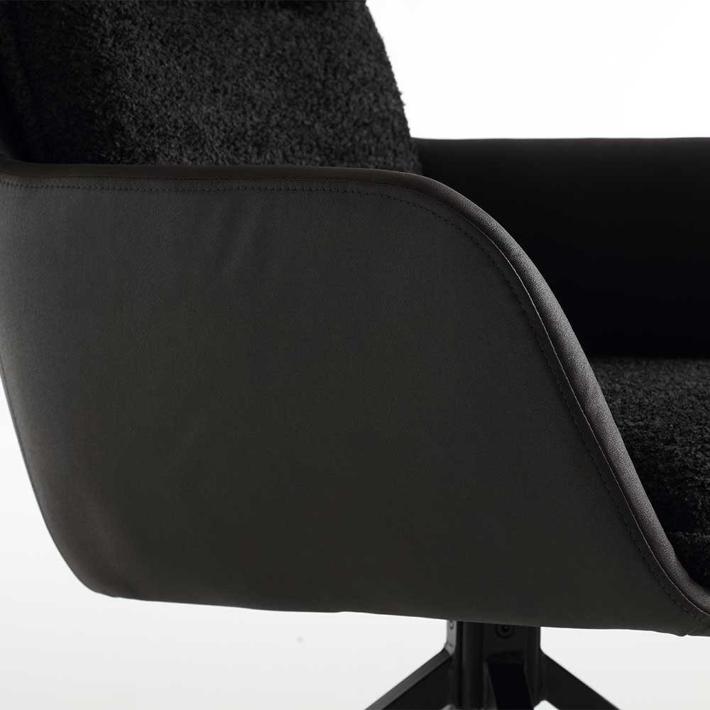 Küchensessel in Anthrazit und Schwarz - Jitalca (2er Set)