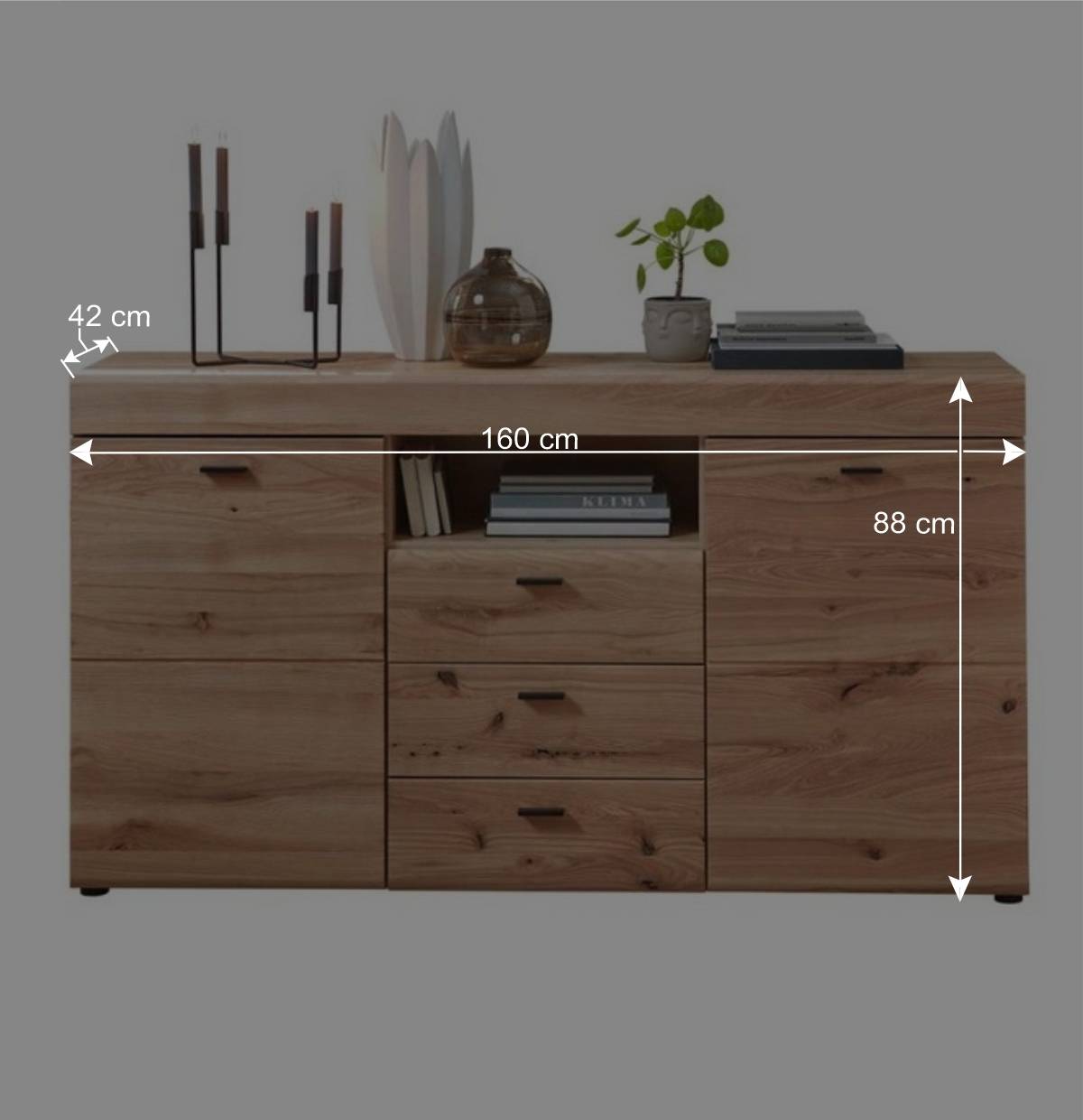 Sideboard in Esche und Wildeiche - Cymbal