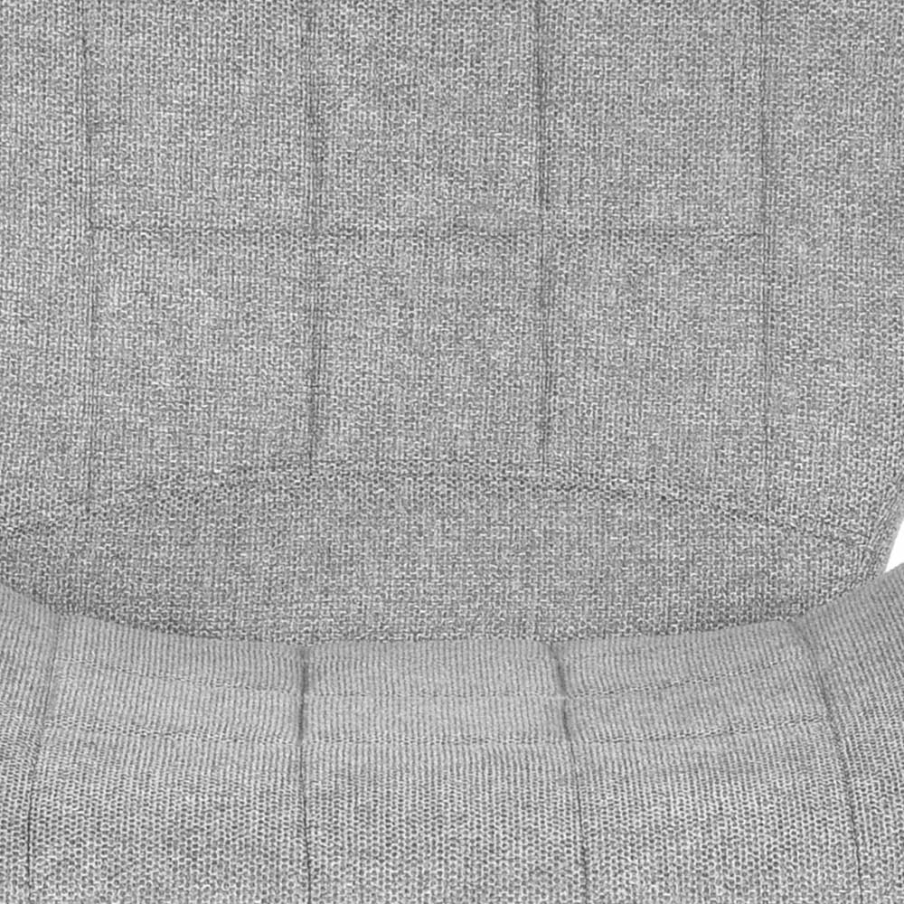 Polsterstuhl in Grau Strukturstoff - Ilovina (2er Set)