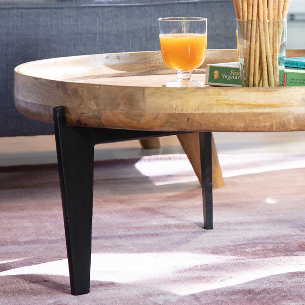 75x34x75 Couchtisch mit Tablettfunktion - Offia