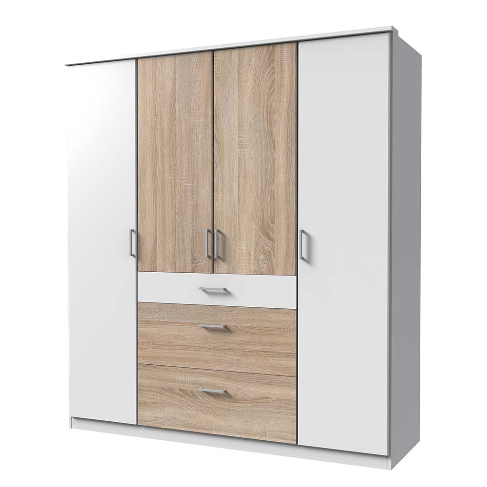 4-türiger Schlafzimmerschrank modern - Magdelan
