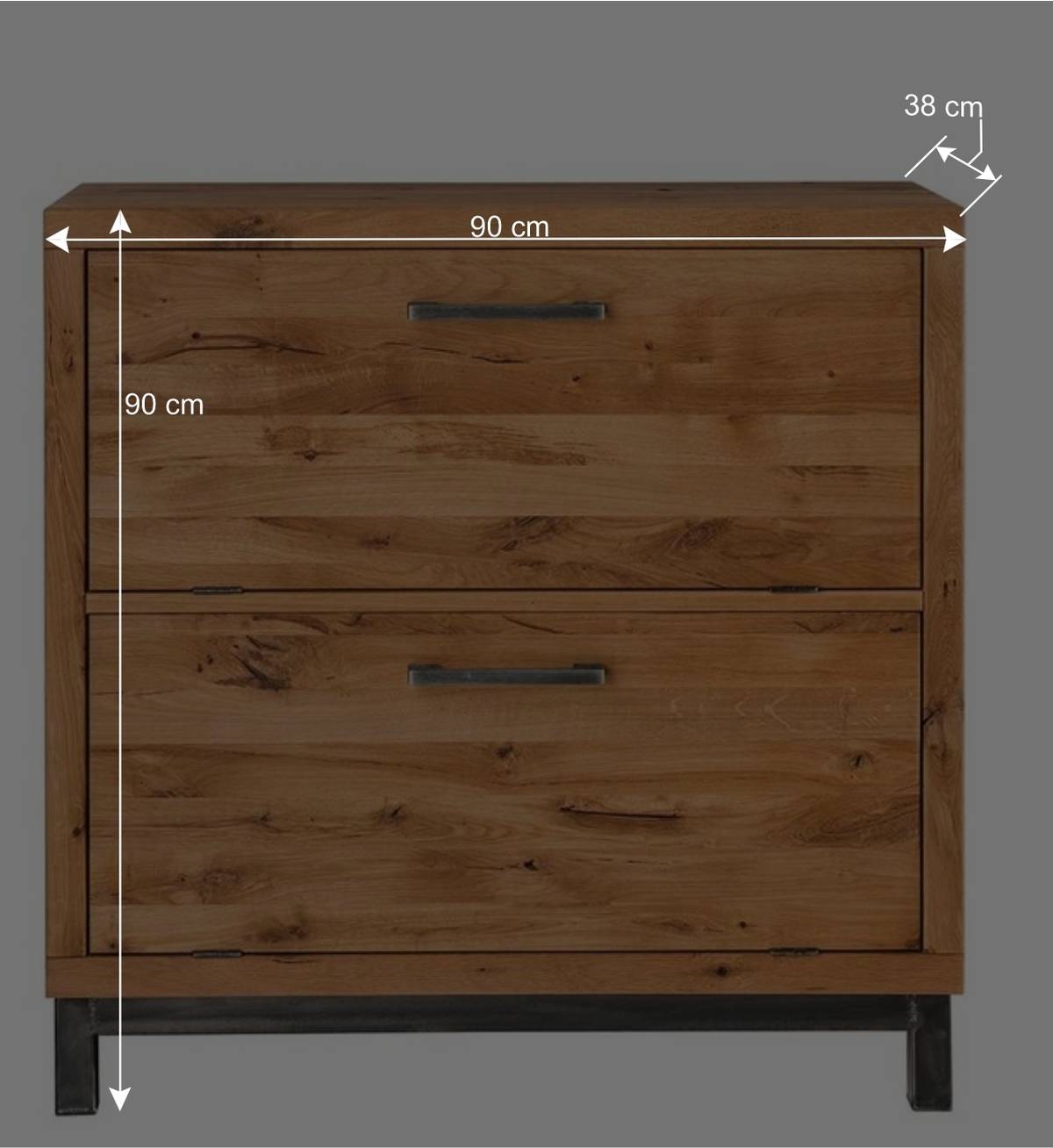 Industry Design Schuhschrank aus Wildeiche - Mulcian