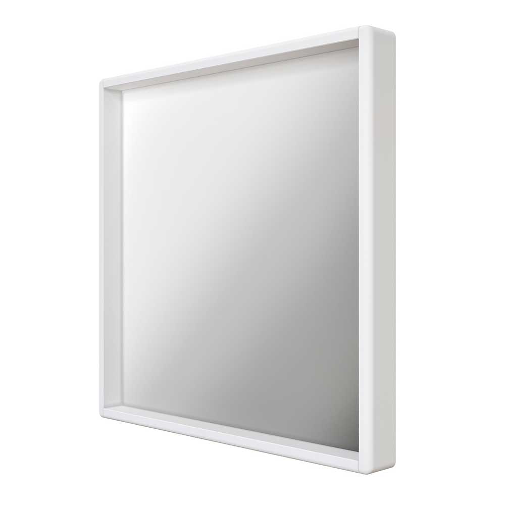 Großer 80x80 Wandspiegel mit breitem weißem Rahmen im modernen Design – Oranias